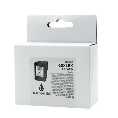 Image de Cartouche HP 60XL CC641 Noire
