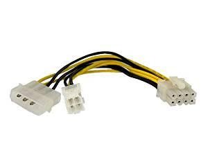 Image de StarTech EPS48ADAP 6 Pouce 4 a 8 Pin EPS Power avec LP4 Cable Adapter-F/M