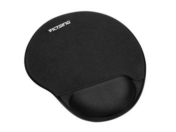 Image de Tapis de souris ergonomique VicTsing avec repose-poignet en gel_Noir