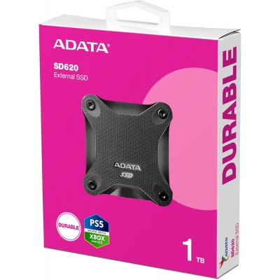 Image de Disque SSD externe Adata SD620 1 To, noir, robuste, lecture/&eacute;criture 550/480, SD620-1TCBK