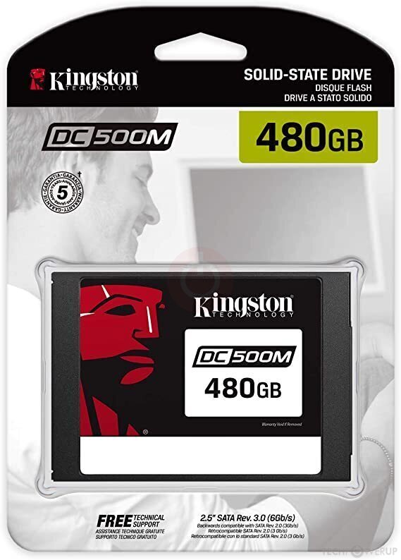Image de Disque SSD Kingston Enterprise DC500M 480 Go 2,5" SATA