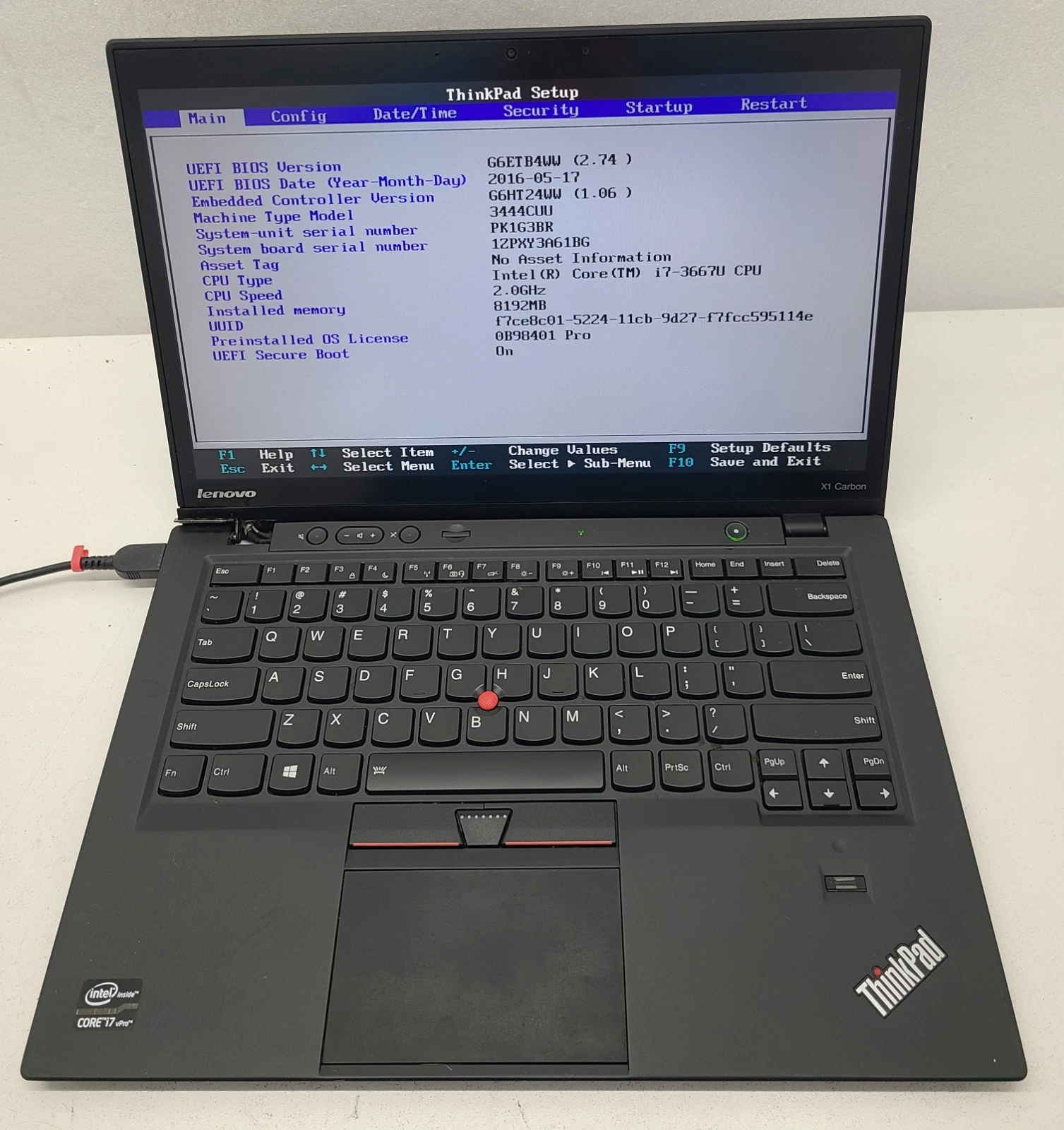 Image de Lenovo X1 Carbon / Intel Core i7 / Zorin - Linux 17% de Rabais!!!