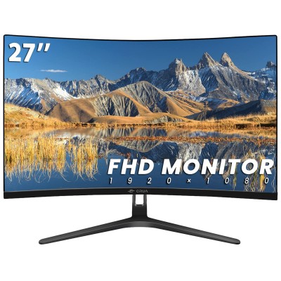 Image de Moniteur CRUA CR270BM 27" FHD 100 Hz, incurv&eacute;