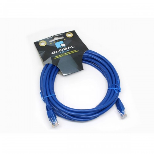 Image de Câble réseau Ethernet Cat6, T568B, Bleu, 14 pi/ft